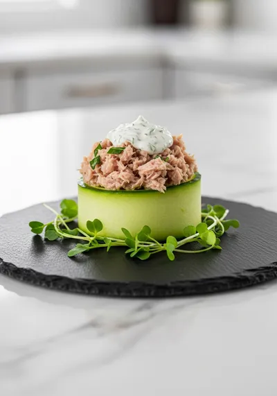 Cucumber Bites with Tuna