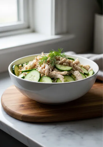Cucumber Chicken Salad – Fresh, Crunchy, Ready Fast