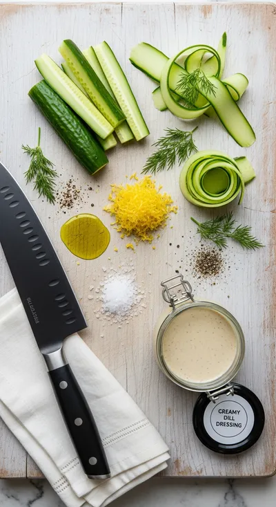 Cucumber Dill Salad: Fresh and Light - cooking process