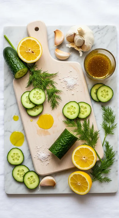 Cucumber Dill Salad – Fresh & Light - cooking process