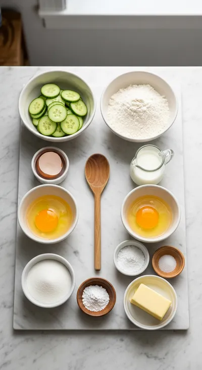 Cucumber Muffins – Easy Homemade Breakfast - cooking process