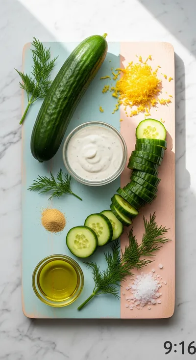 Cucumber Ranch Snack – 5‑Minute Healthy Appetizer - cooking process