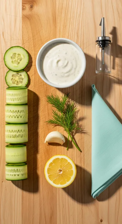 Cucumber Ranch Snack – 5‑Minute Easy Recipe - cooking process