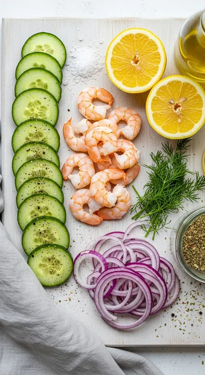 Cucumber Shrimp Salad – Fresh & Light - cooking process