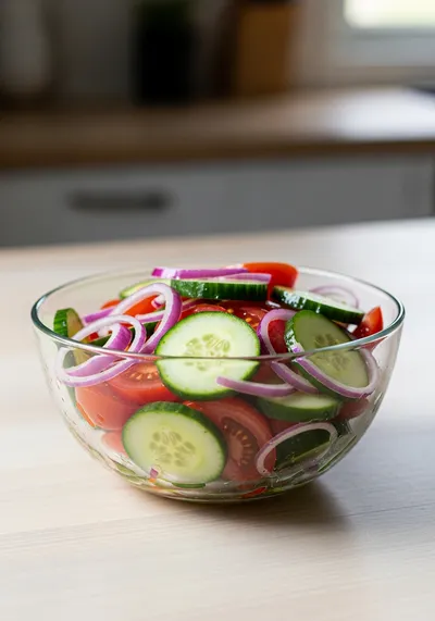 Cucumber Tomato Onion Salad – Easy Summer Side
