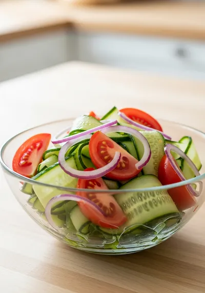 Cucumber Tomato Onion Salad – Easy Summer Side Dish