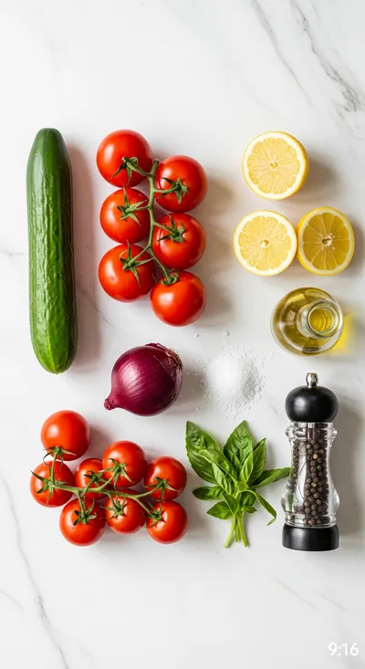 Cucumber Tomato Salad – Fresh & Easy Summer Side - cooking process