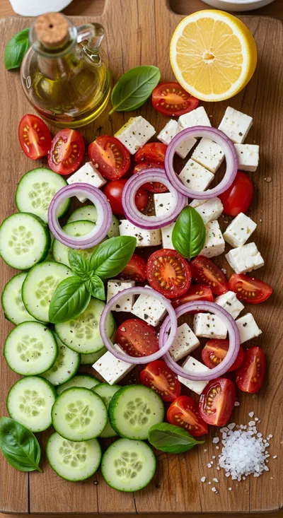 Cucumber Tomato Salad – Fresh, Easy Side Dish - cooking process
