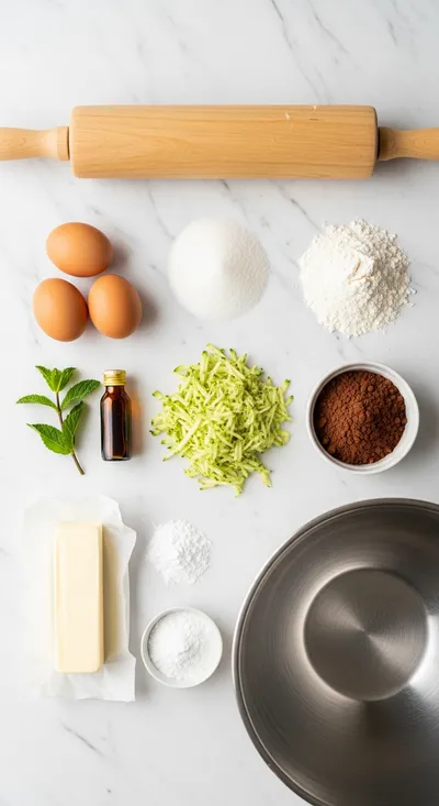 Dark Chocolate Zucchini Cake - cooking process