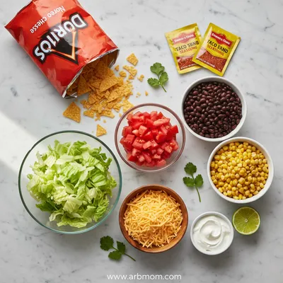 Simple Doritos Taco Salad Recipe - cooking process