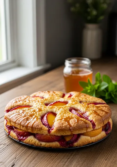 Double Crust Peach Cobbler – Easy Vegetarian Dessert