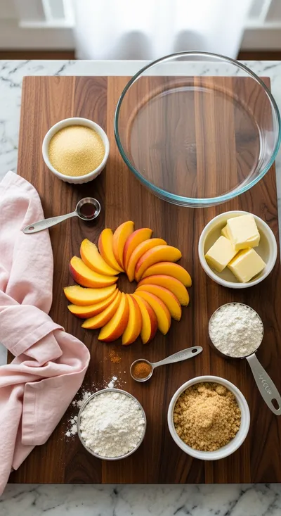 Double Crust Peach Cobbler - cooking process