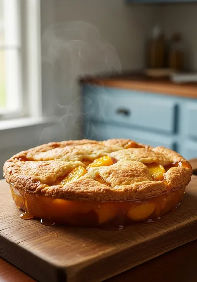 Double Crust Peach Cobbler