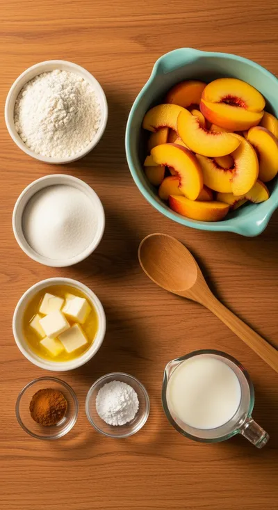 Double Crust Peach Cobbler – Easy Vegetarian Dessert - cooking process