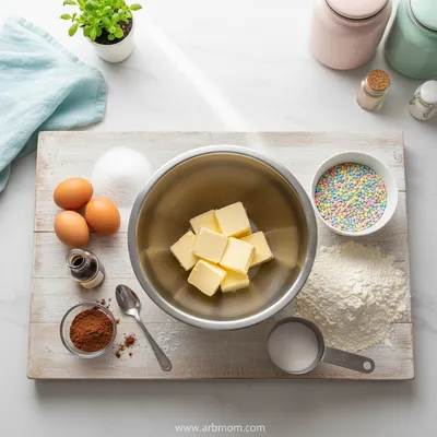 Easter Swirl Bundt Cake - cooking process