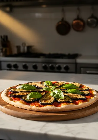 Eggplant Pizza – Vegan & Vegetarian