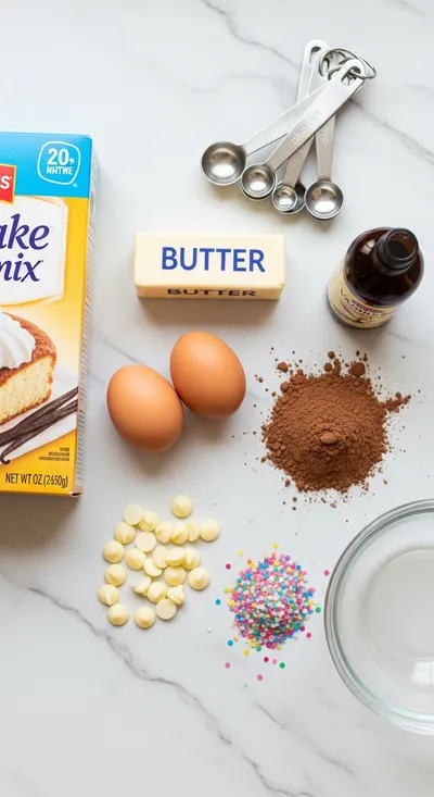 Fireworks Cookies and Cream Cookies – Easy Cake Mix Recipe - cooking process