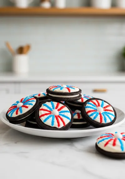 Fireworks Cookies and Cream Cookies – Easy Cake Mix Recipe