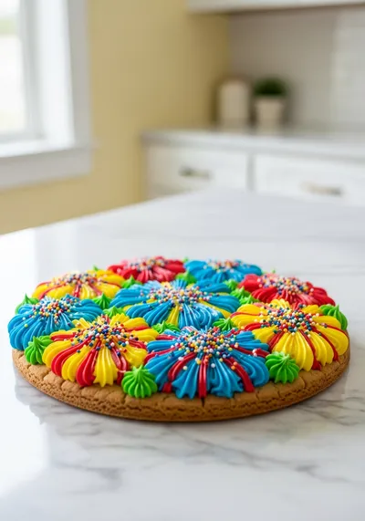 Fireworks Sugar Cookie Cake