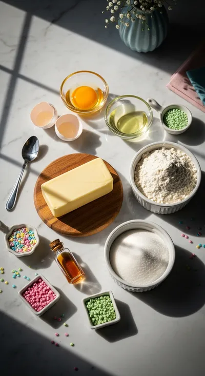 Fireworks Sugar Cookie Cake - cooking process