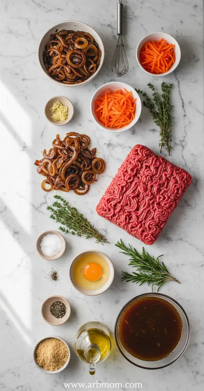 French Onion Meatloaf – Easy Flavorful Dinner - cooking process