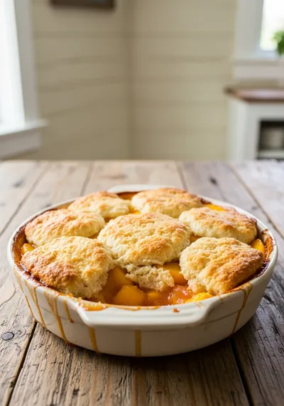Fresh Peach Cobbler – Easy Homemade Southern Dessert