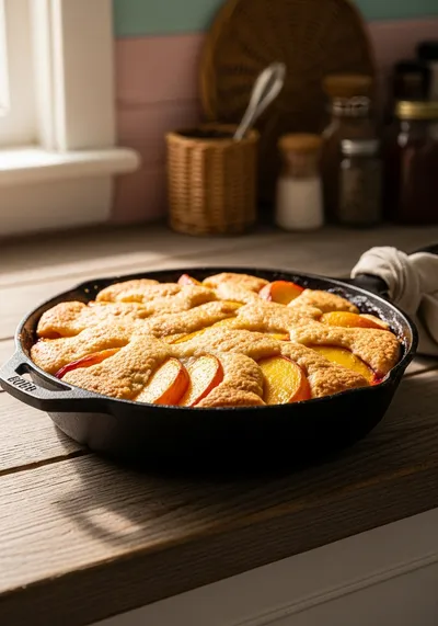 Fresh Peach Cobbler – Easy Homemade Southern Dessert