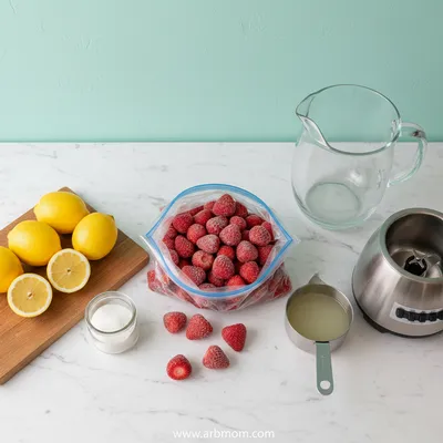 Frozen Strawberry Lemonade – Easy Summer Treat - cooking process