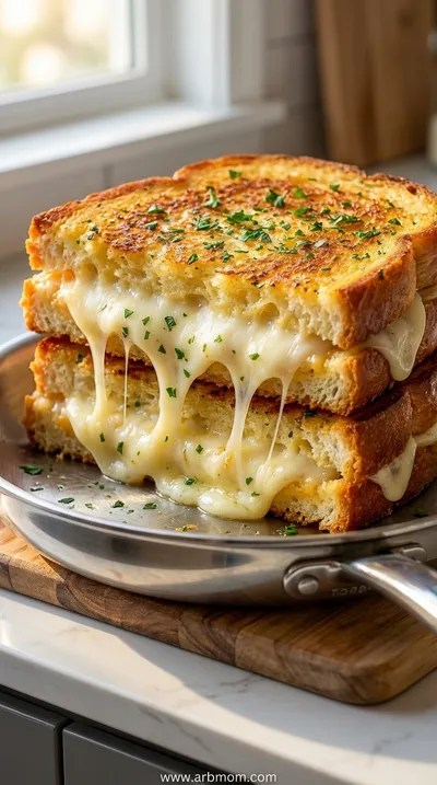 Garlic Bread Grilled Cheese – 15‑Minute Lunch