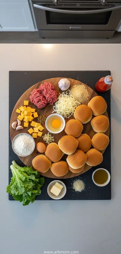 Garlic Parmesan Cheeseburger Bombs - cooking process