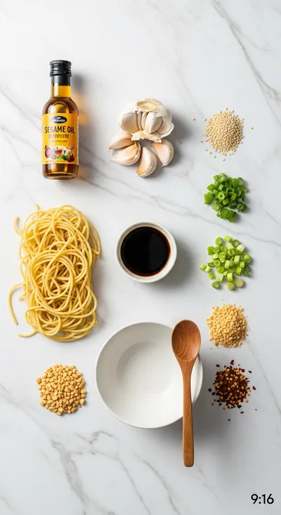 Garlic Sesame Noodles – 15‑Minute Quick Recipe - cooking process