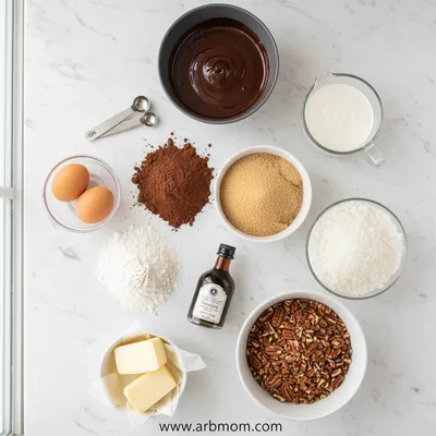 German Chocolate Cupcakes – Mini Chocolate Cakes - cooking process
