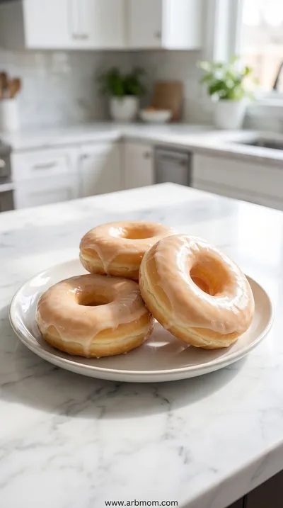 Glazed Donuts with Milk Bread Dough