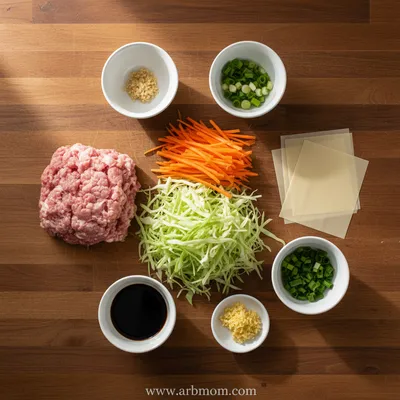 Golden Brown Egg Rolls – Quick & Easy Snack - cooking process