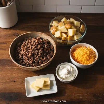 5-Ingredient Hamburger and Potato Casserole - cooking process