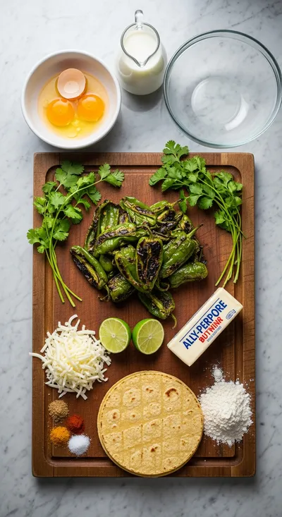 Hatch Chile Enchilada Pie - cooking process