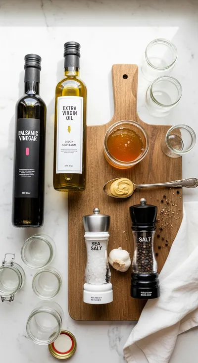 Homemade Balsamic Dressing – Simple Healthy Recipe - cooking process