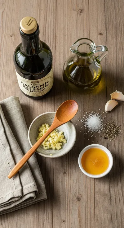 Homemade Balsamic Dressing Recipe - cooking process