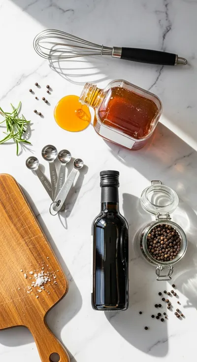 Simple Honey Balsamic Dressing - cooking process