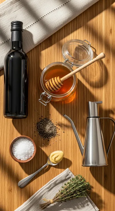 Honey Balsamic Vinaigrette Recipe - cooking process