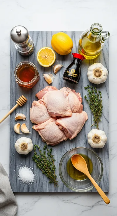 Honey Garlic Chicken Thighs – Quick Healthy Dinner - cooking process