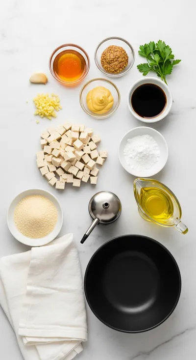 Honey Mustard Tofu Tenders – Tasty, Easy Snacks - cooking process