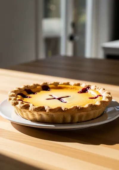 Huckleberry Cheesecake Pie