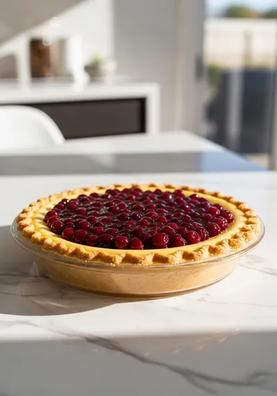 Huckleberry Cheesecake Pie