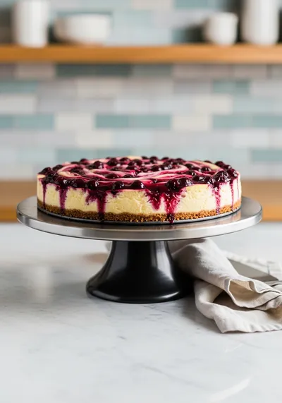 Huckleberry Cheesecake Pie