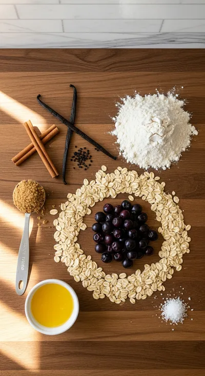 Huckleberry Crisp - cooking process