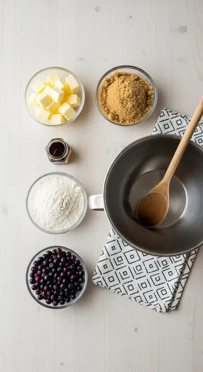 Huckleberry Crumb Bars – Buttery Fresh Berry Dessert - cooking process