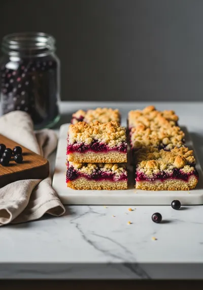 Huckleberry Crumb Bars – Buttery Berries