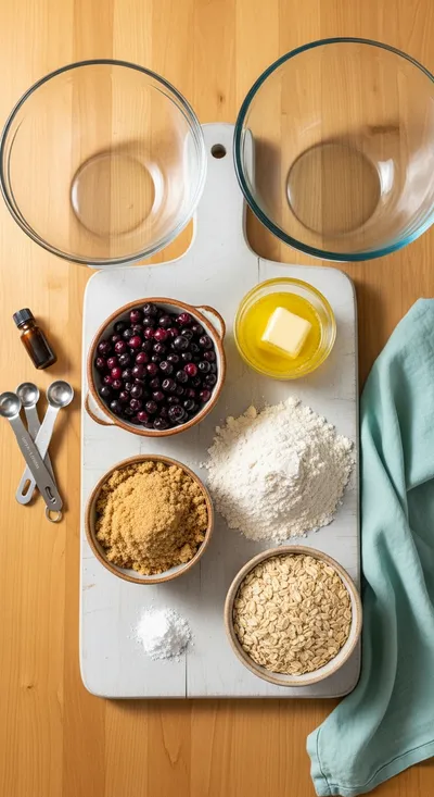 Huckleberry Crumb Bars – Buttery Fresh Berries - cooking process