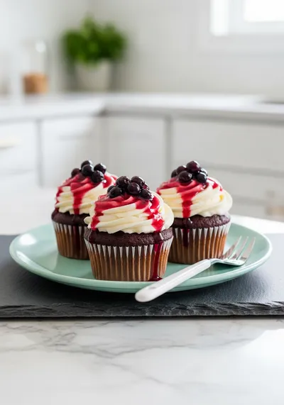 Huckleberry Cupcakes – Soft, Fluffy Cupcakes With Frosting